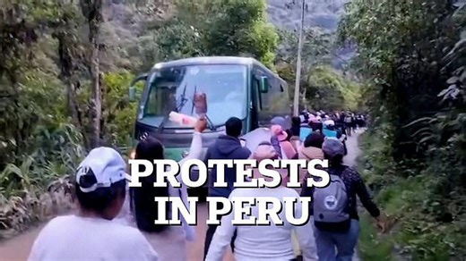 Tourists stranded at Machu Picchu as transportation protests persist