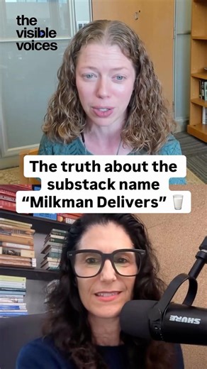 'Milkman Delivers' Was Their Idea, Not Mine #substack #creator #newsletter