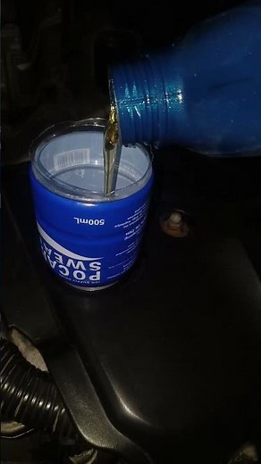 DIY Hack: Improvised Funnel for Pouring Engine Oil