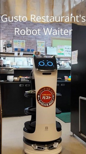 Robot Waiter (BellaBot) at Gusto Restaurant in #japan