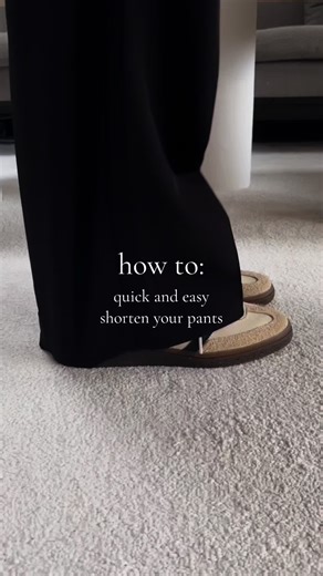 Quick and Easy Hack: Shorten Your Pants | Fashion TikTok