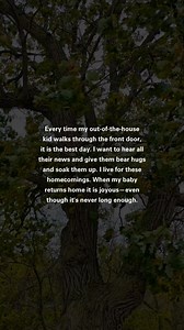 I will always welcome my babies with the porch light on and arms open wide. | Never Empty Nest by Melissa Neeb