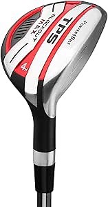 Powerbilt TPS Blackout Max Hybrid Golf Clubs, 3/4/5 Men's Right Handed Black/Red