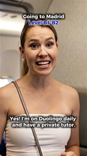 Flying to Madrid 🇪🇸 | Real English Conversation Practice #LearnEnglish #TravelEnglish #B1English