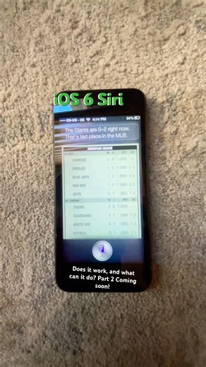 iOS 6 Siri (remake of iOS 7 Siri since I downgraded the phone) #siri