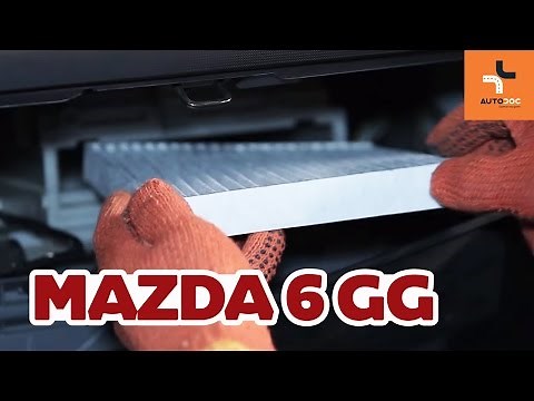 How to change pollen filter Mazda 6 GY TUTORIAL | AUTODOC