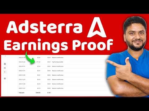 Adsterra Earning Proof