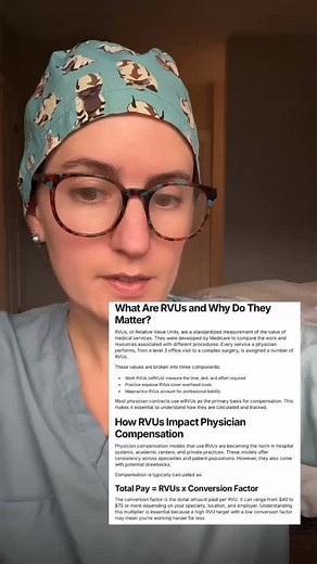If you don’t understand RVUs, you can’t understand how you’re getting paid. Understanding RVUs isn’t just about decoding acronyms — it’s about reclaiming power in how we’re valued and compensated. Dr. Tricia Pendergrast breaks down what RVUs are, how they work, and why they’re central to physician pay. Whether you’re salaried or on productivity-based comp, this is essential knowledge. 📈 Knowledge is power — and this is how we take it back. Huge thanks to Tricia for helping us all get a little c