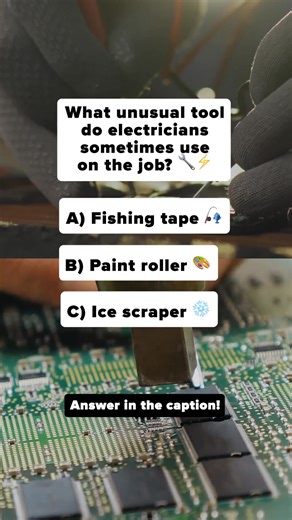 It’s A) Fishing tape! ✅ Electricians use fish tape to “fish” wires through walls, ceilings, and tight spaces. It’s a clever tool that makes running wires through tricky areas possible without tearing everything apart. Pretty creative, right? Every pro knows something that seems random—until it saves the day. That’s what skill does. It turns instinct into income. DM “Hustle” and I’ll send you the starter guide that breaks it all down. #SkilledAndProud #SkillStigma #TradesMatter #BlueCollarKnowled