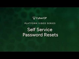 Self Service Password Resets