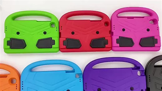 Watch EVA Foam Protective Shockproof Case Cover For Android Tablet PC Galaxy Tab A7 A9 Kindle Fire HD7 HD8 HD10 Max Lenovo 8705F M8 With Handle Bracket Portable Kids Safe in Action | Exclusive on on DHgate