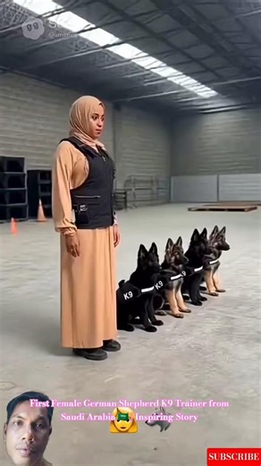 First Female German Shepherd K9 Trainer from Saudi Arabia 🇸🇦 | Inspiring Story 🐕‍🦺 #dogtraining