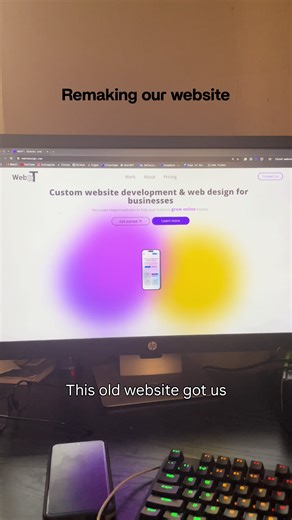 Built this site myself. It ran for 1.5 years and brought in our first clients. 👨‍💻 Today, the new version goes live. Honest thoughts? 👇 i’m taking notes 🗒️ #webdesign #webdevelopment #websitedesign #uidesign #webdesigner