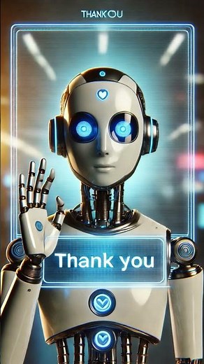 🤖🙏 Robot Says Thank You – Futuristic Gratitude! 🚀✨#sound #audio #subscribe