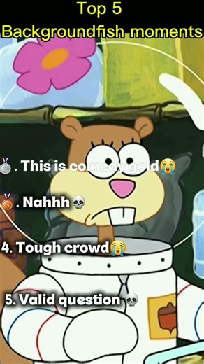 Top 5 funniest background fish moments 😂🐟 Like & Subscribe! #SpongeBob #Shorts