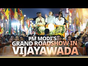 LIVE: PM Modi's roadshow in Vijayawada, Andhra Pradesh today | Lok Sabha Election 2024