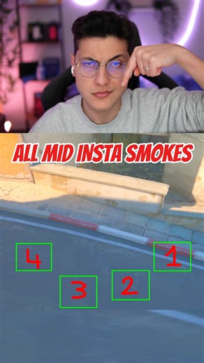 Dust2 All Mid Insta Smokes 🤨 . . . . . . #CS2 #cs2tips | Jagics5