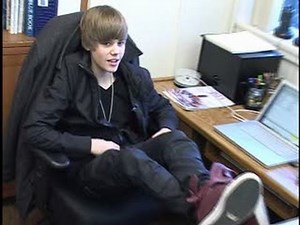 JUSTIN BIEBER school principal for a day