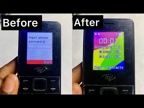 How to hard reset ITEL 2160 and other buttons phones ❤️ ( no computer needed )