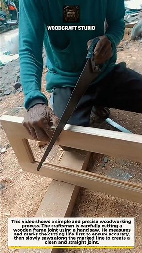 Perfect Hand Saw Wood Joint Cutting! #woodworking #DIY #carpentry