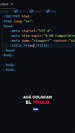Cómo crear tu primera página web con visual code Studio #programacion #fyp