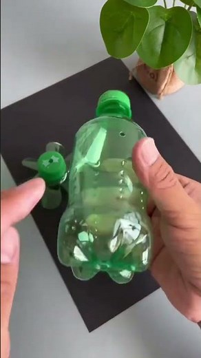 Making a propeller from a plastic bottle