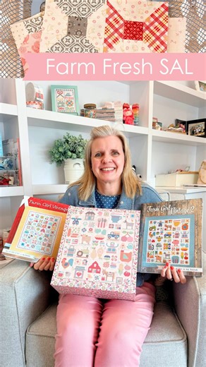 I decided to join my BFF Lori Holt for her Farm Fresh Sew Along, and I’m so excited to stitch along! 🧵✨ The Farm Fresh Sew Along kit is available at Fat Quarter Shop. You can find the sew along guide on Riley Blake’s website or on Lori Holt’s blog, and you’ll also need the Farm Girl Vintage 1 & 2 books by Lori Holt and It’s Sew Emma (It's Sew Emma) to participate. 💬 Are you sewing along with us? We’d love to hear! #farmfreshsewalong #loriholtbeeinmybonnet #quiltalong #quiltingcommunity #fatqua