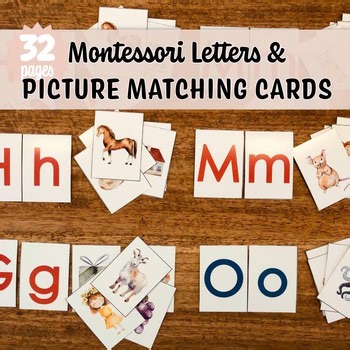 Preschool Letter Sounds Picture Matching Cards | Montessori Alphabet Printables