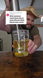 Replying to @staceykliewer home made miracle whip for those that don't like mayo. 1 cup oil 1 egg 2-3/4 tsp distilled white vinegar 2 Tbsp sugar 1/4 tsp dry mustard pinch of paprika pinch of garlic powder #mayo #mayonnaise #miraclewhip #homemade | aaronsbitofeverything