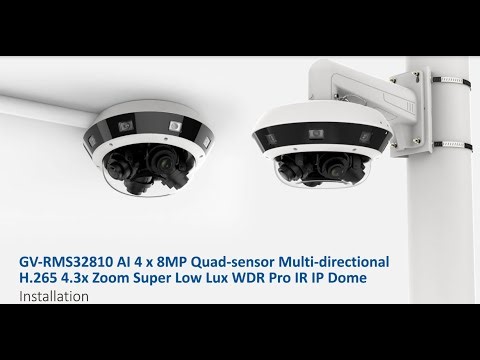 Multi-Sensor /Multi-Directional IP camera GV-RMS32810 Installation Demo
