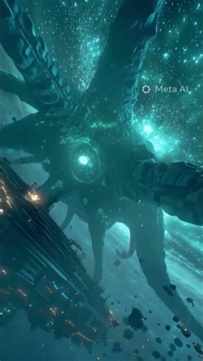 Space Leviathan Destroys Megastructure | Cosmic Kraken Attacks Station | Sci-Fi Horror 4K