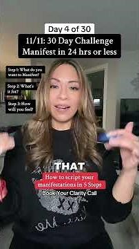 Day 4: 30 Day Challenge! The power of scripting in 5 steps! #manifestation #mindset #lawofattraction