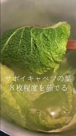 【美味すぎ注意】ハーブソルトで旨味たっぷりサボイキャベツのファルシ #おつまみ #簡単レシピ