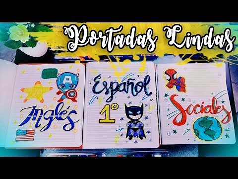 8 IDEAS BONITAS PARA MARCAR CUADERNOS DE PRIMARIA ✏️CARATULAS PARA MATERIAS 📐100prekool