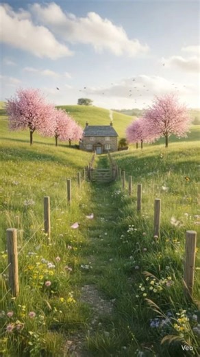 Spring Morning in the English Countryside | Peaceful Cottage Garden Nature Ambience
