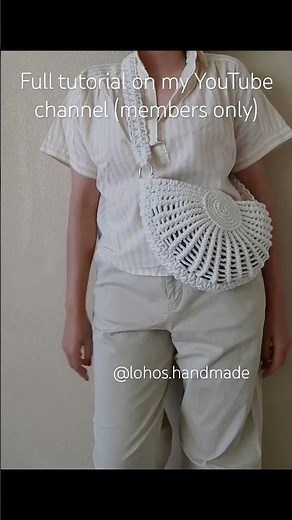 DIY Macrame Seashell Sling Bag #macrametutorial #macrame #macramediy #seashells #macramebag