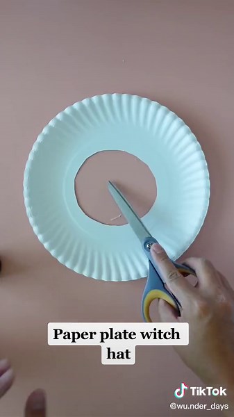 DIY Paper Witch Hats for Halloween Decorations