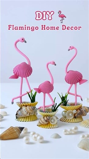 DIY Cute Flamingo Home Decor🦩 #shorts #shortsviral #diy #craft #handmade #craftideas