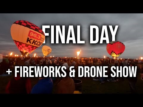 Albuquerque International Balloon Fiesta 2025 Final Day + Full Fireworks & Full Drone Show
