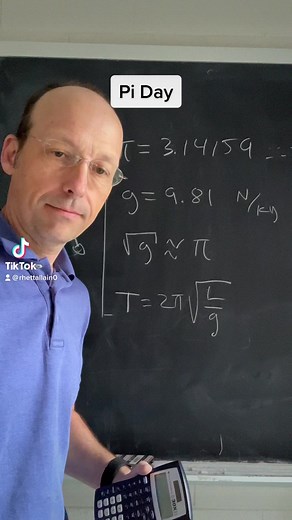 Why us g related to Pi? #pi #piday #physics #gravity | Rhett Allain