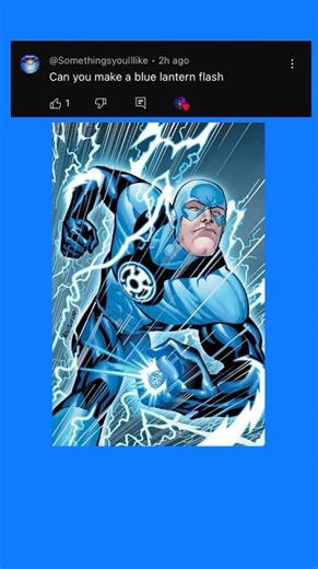 How to make Blue Lantern Flash from DC Comics in Lego