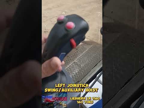 Basic Operation Tutorials of Liebherr Crawler Crane LR 1160 160 tons with Luffing Jib