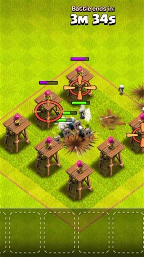 skeleton vs defences 🔥🥶#shorts #coc #viral