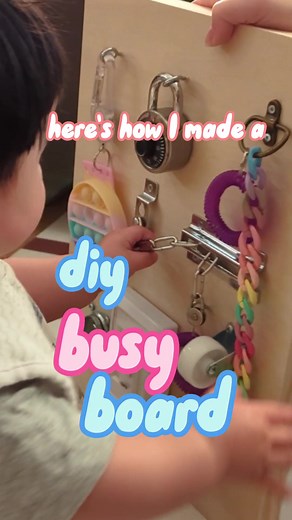 DIY Busy Board for Babies and Toddlers
