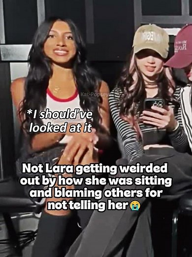 Lara Realized Her Sitting Was Weird 😭 #katseye #trending #shortvideo #viral #shorts #fyp #ytshorts