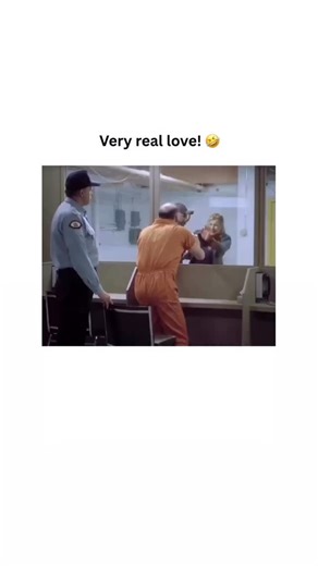 SP on Instagram: "Here’s a social media caption tailored to your request: In this scene, an inmate in an orange jumpsuit expresses overwhelming joy through dramatic vocalizations and enthusiastic gestures while communicating via telephone. He’s observed by a correctional officer who maintains a professional and stoic demeanor. The stark, industrial interior of the prison visiting room creates a poignant backdrop, highlighting the emotional intensity of the interaction. This video has garnered 4.