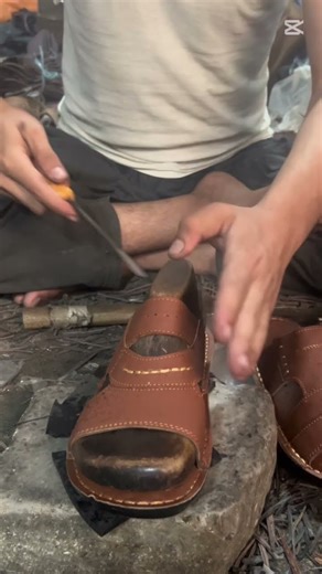 “How to Make Handmade Leather Shoes – Step by Step#youtubeshorts #shortvideo #sneakers #shorts#