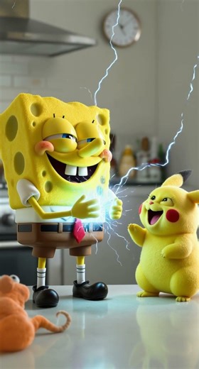 SpongeBob vs Pikachu Charging