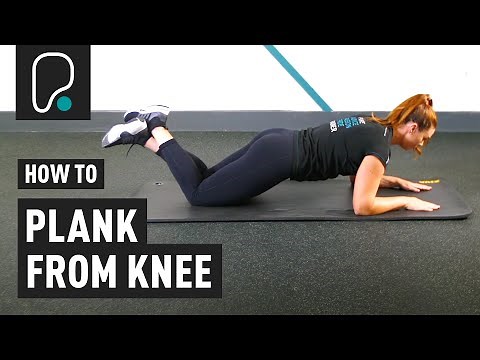 How To Plank From Knee (Modified Plank)