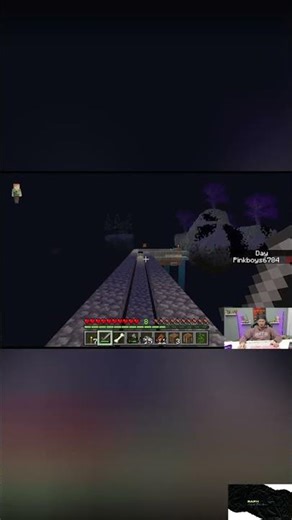 Minecraft Player Finds Secret Floating Chest & Accidental Safe Bridge! #shorts